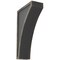 Ekena Millwork 3"W x 7 1/2"D x 12"H Extra Large Lawson Wood Vintage Decor Corbel, Black CORWD03X07X12LWBL - alternate 1